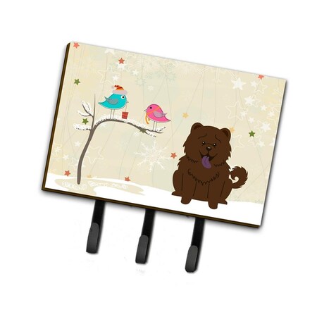 Jensendistributionservices Christmas Presents Between Friends Chow Chow Chocolate Leash or Key Holder MI1705023